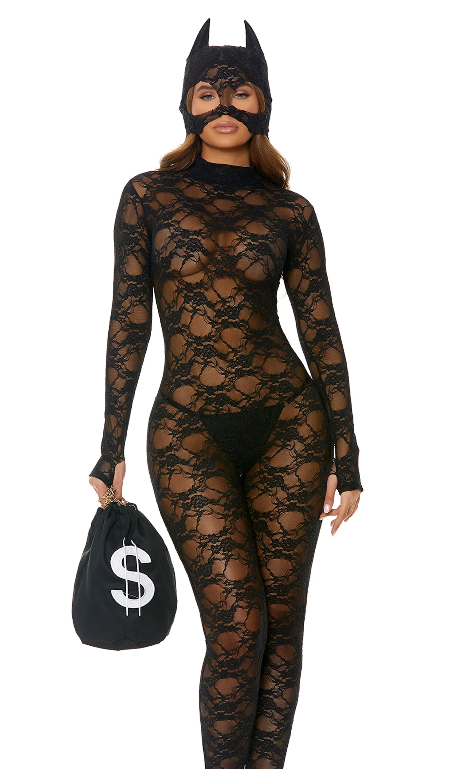 About My Money 3-Piece Women's Sexy Cat Burglar Costume