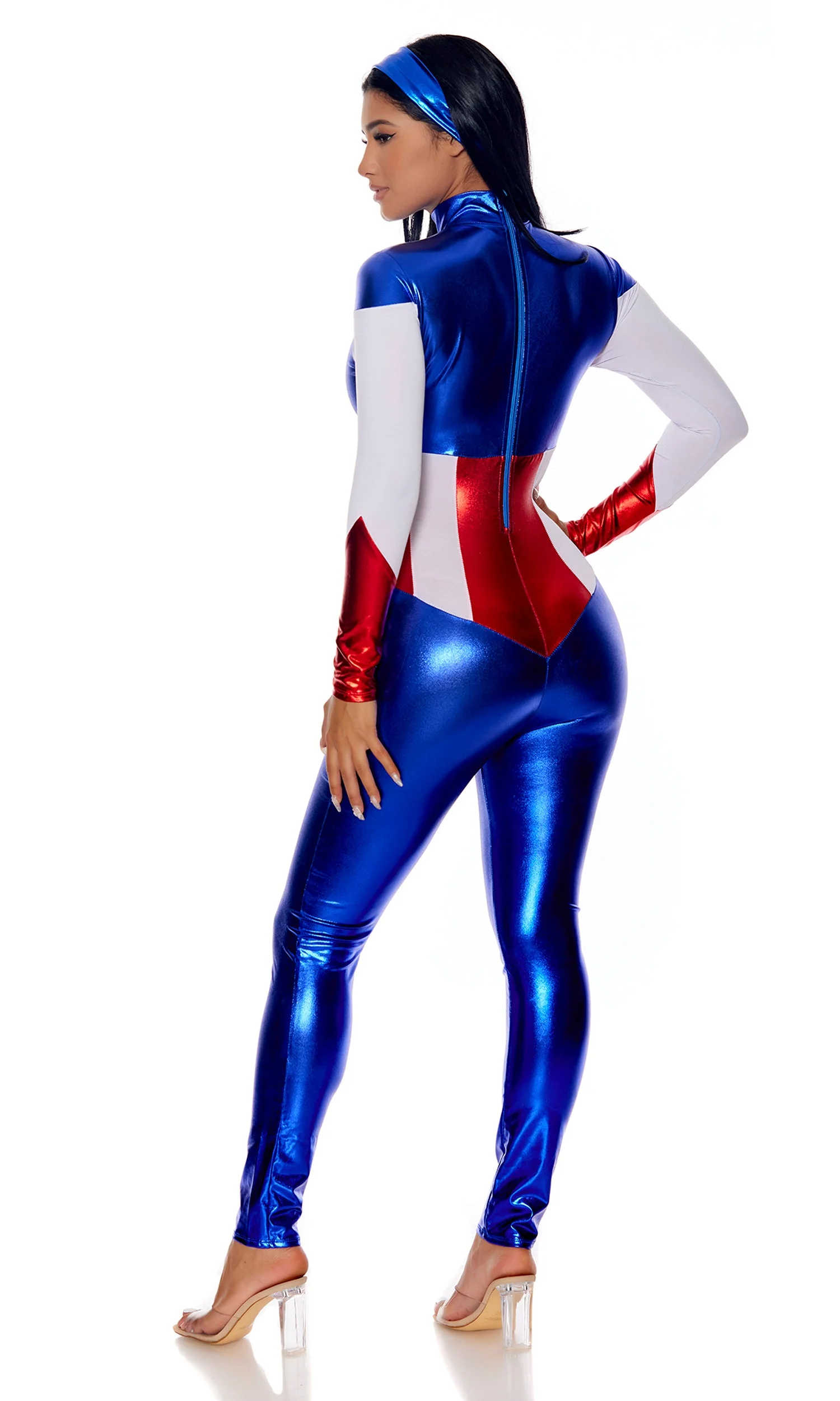 Astonishing Allegiance 2-Piece Women's Sexy Hero Costume - Image 5