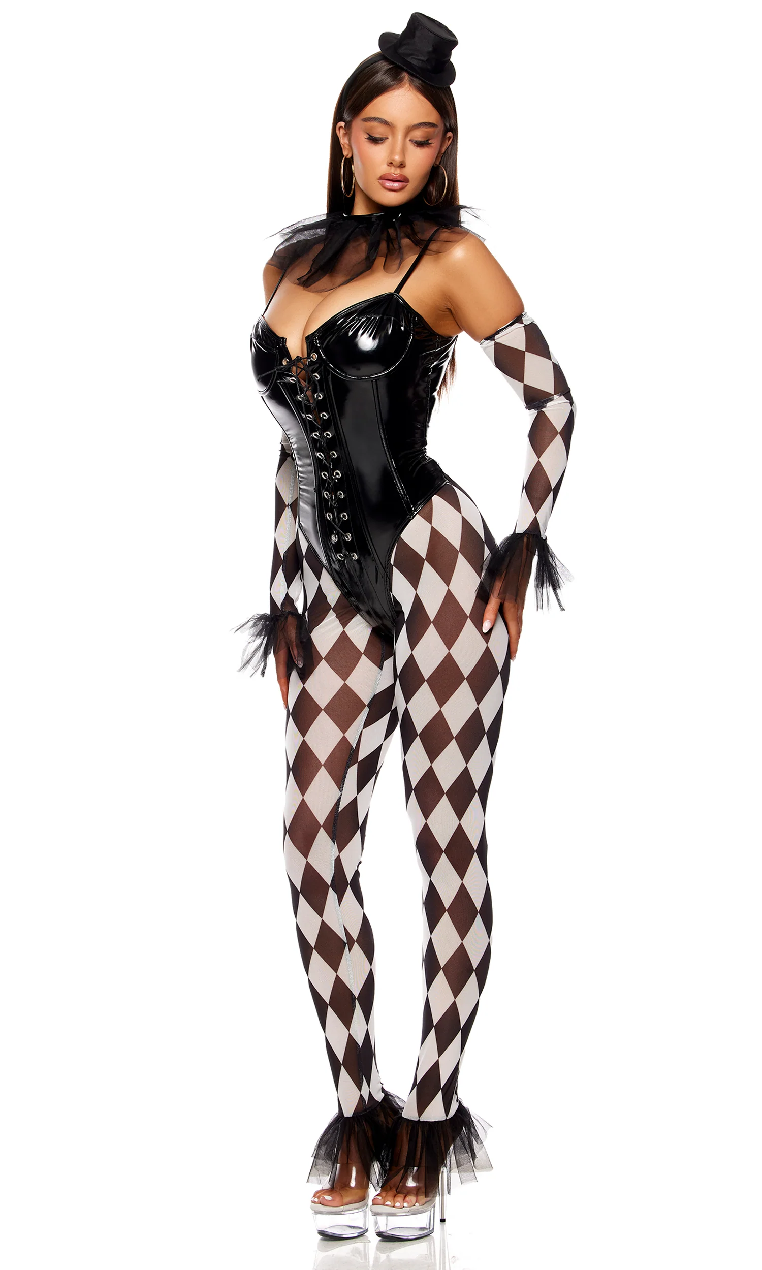 Clowning 5-Piece Women's Clown Costume - Image 3