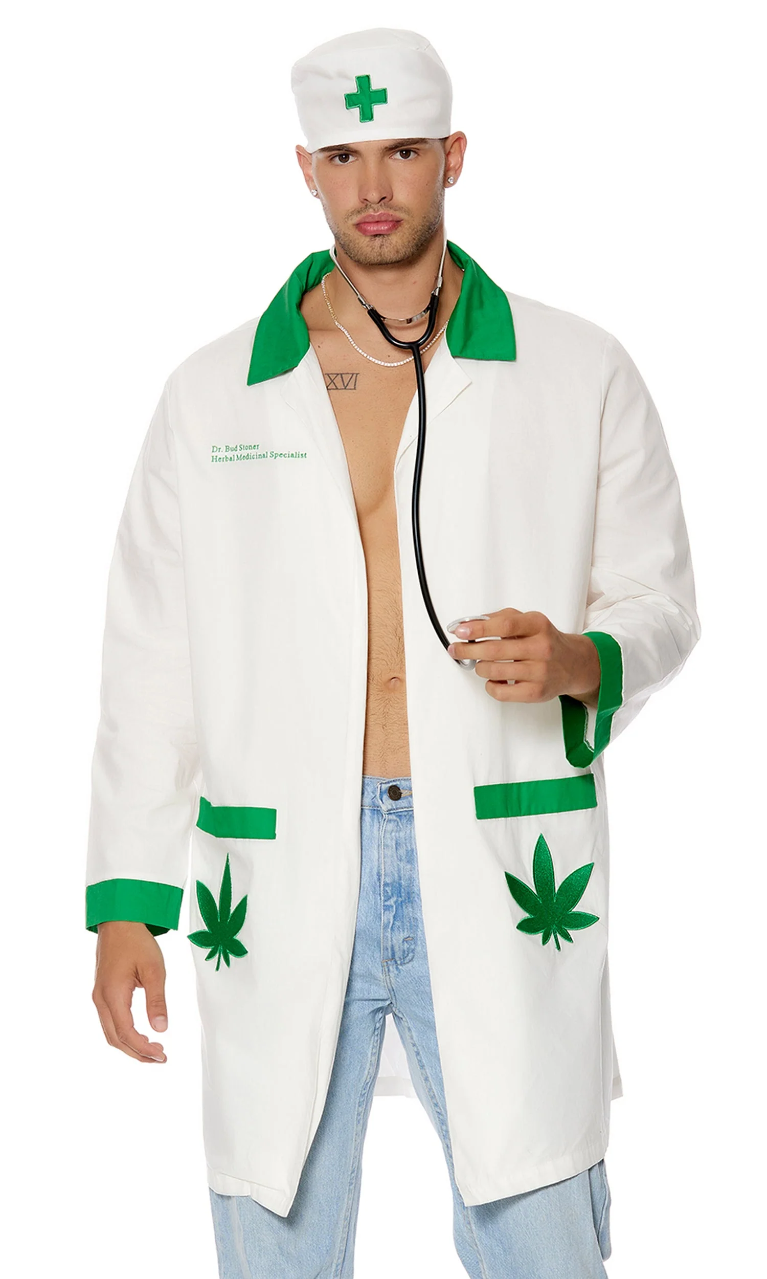 Dr. Bud Stoner 3-Piece Men's Doctor Costume