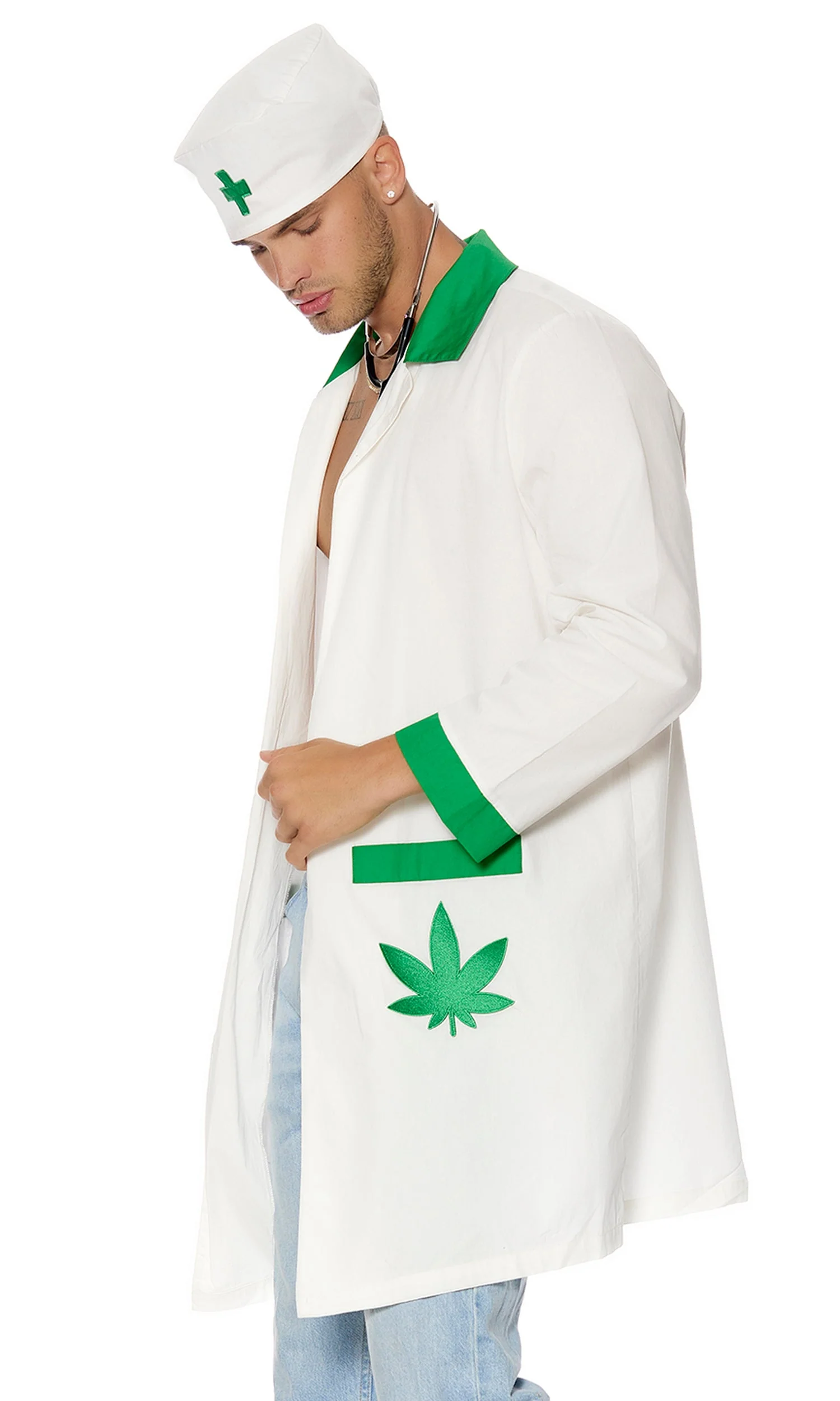 Dr. Bud Stoner 3-Piece Men's Doctor Costume - Image 2