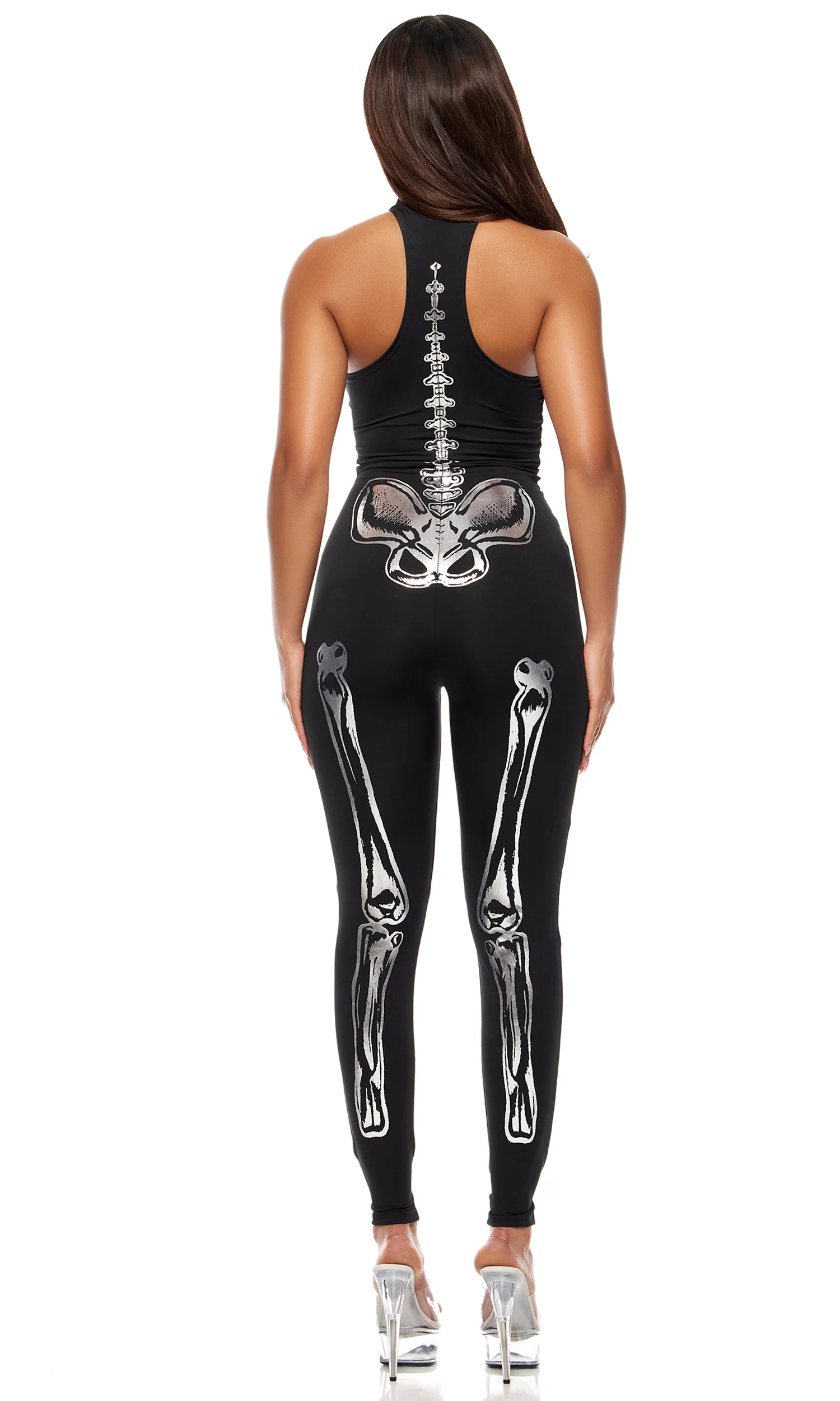Flashy On The Inside Sexy Skeleton Costume - Image 2
