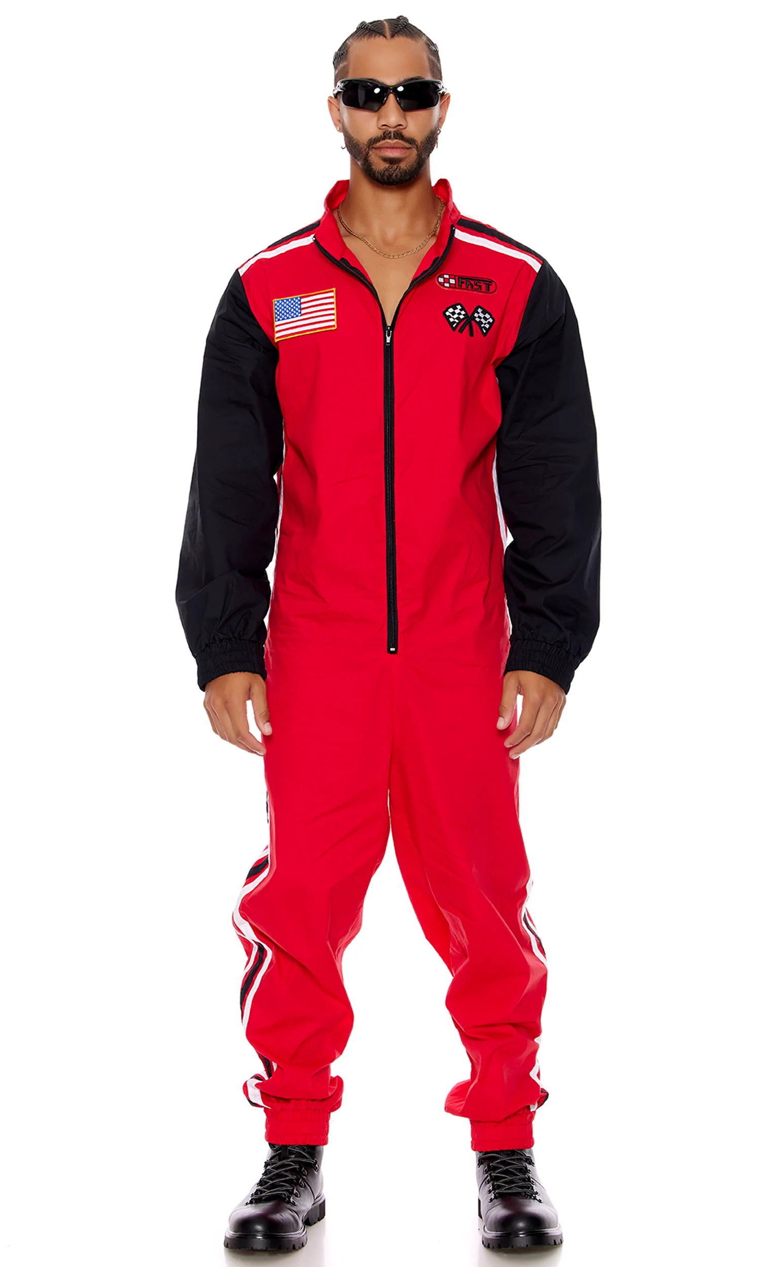 Full Throttle 2-Piece Men's Racer Costume - Image 3