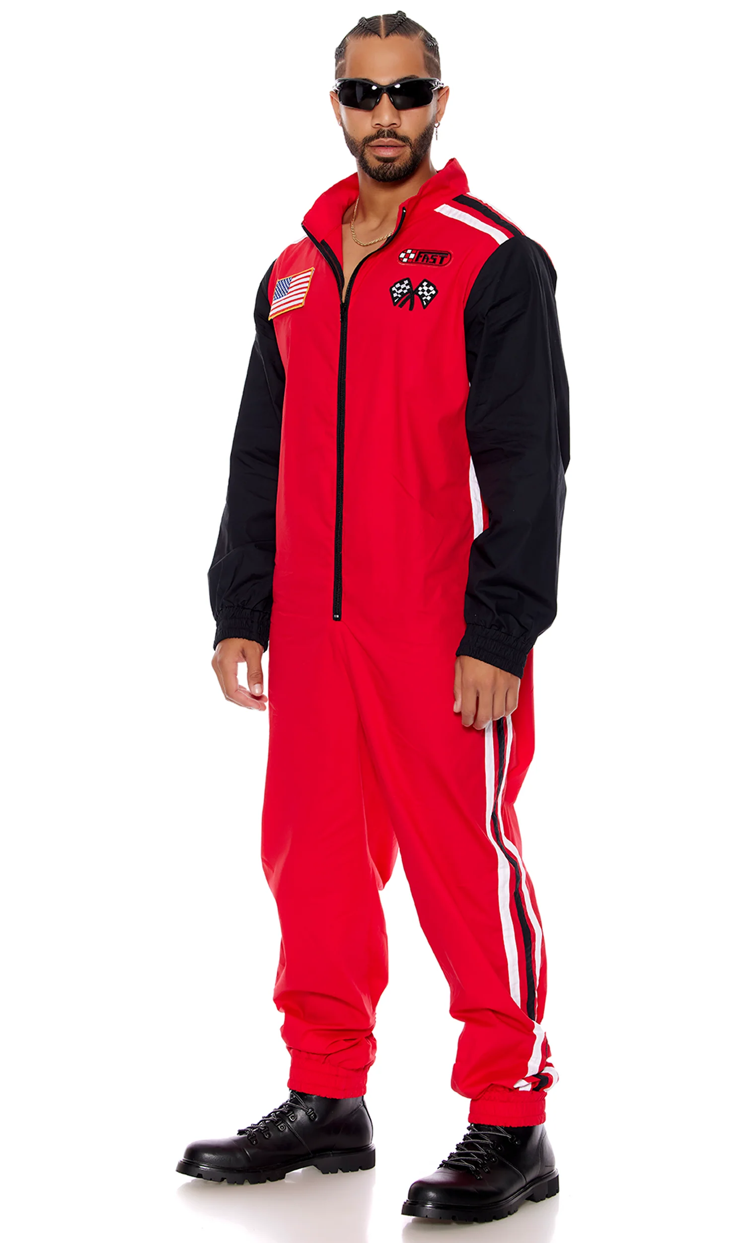 Full Throttle 2-Piece Men's Racer Costume - Image 4