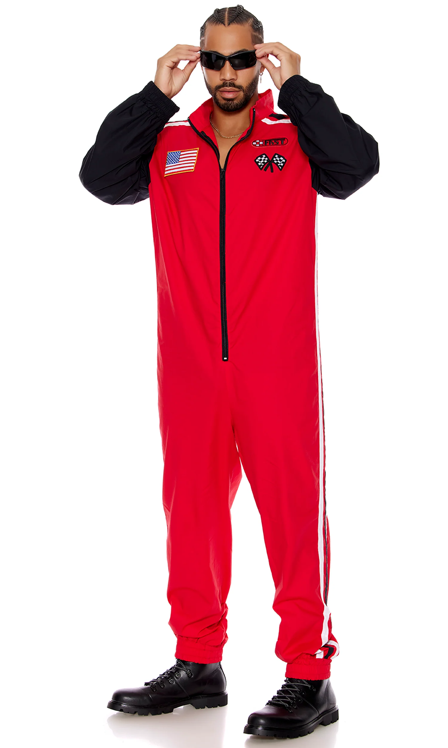 Full Throttle 2-Piece Men's Racer Costume - Image 6