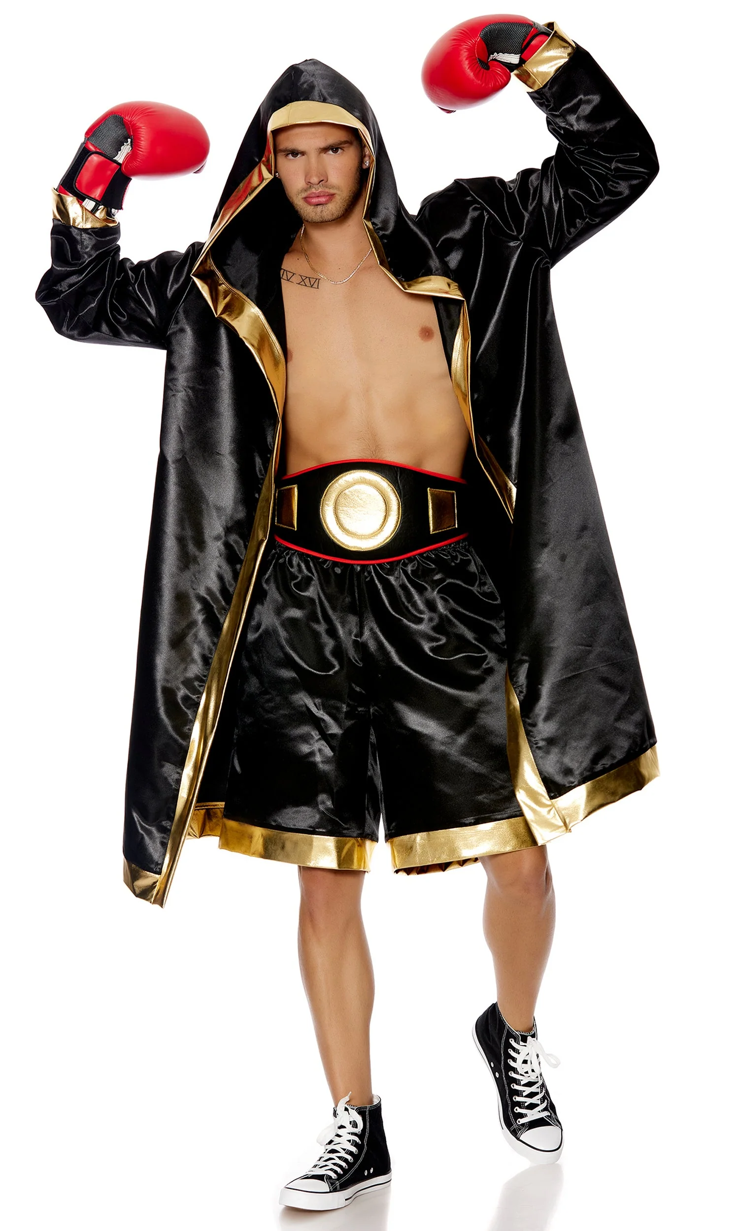 Knockout Champ 3-Piece Men's Boxer Costume - Image 5