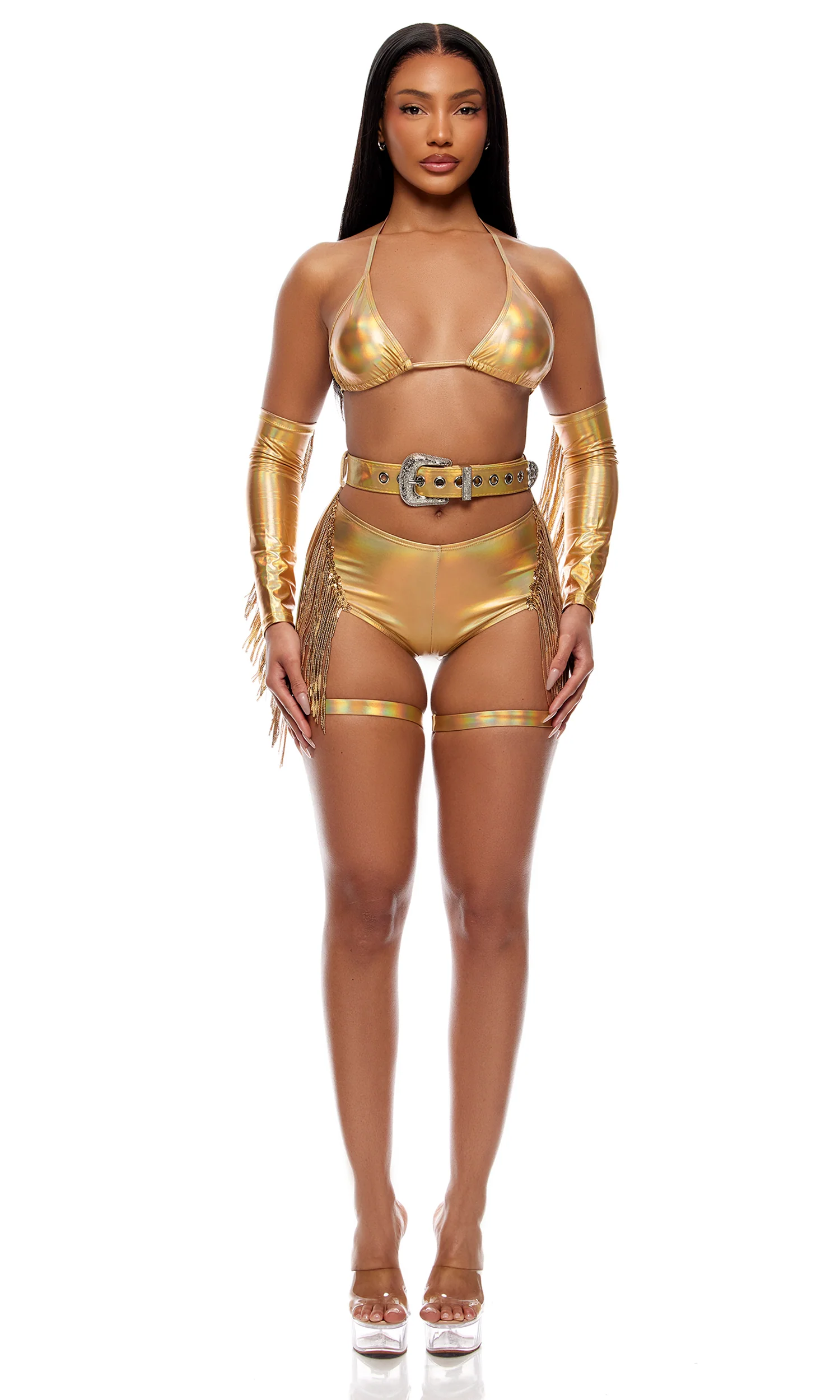 Lasso Up 5-Piece Women's Sexy Cowgirl Costume - Image 5