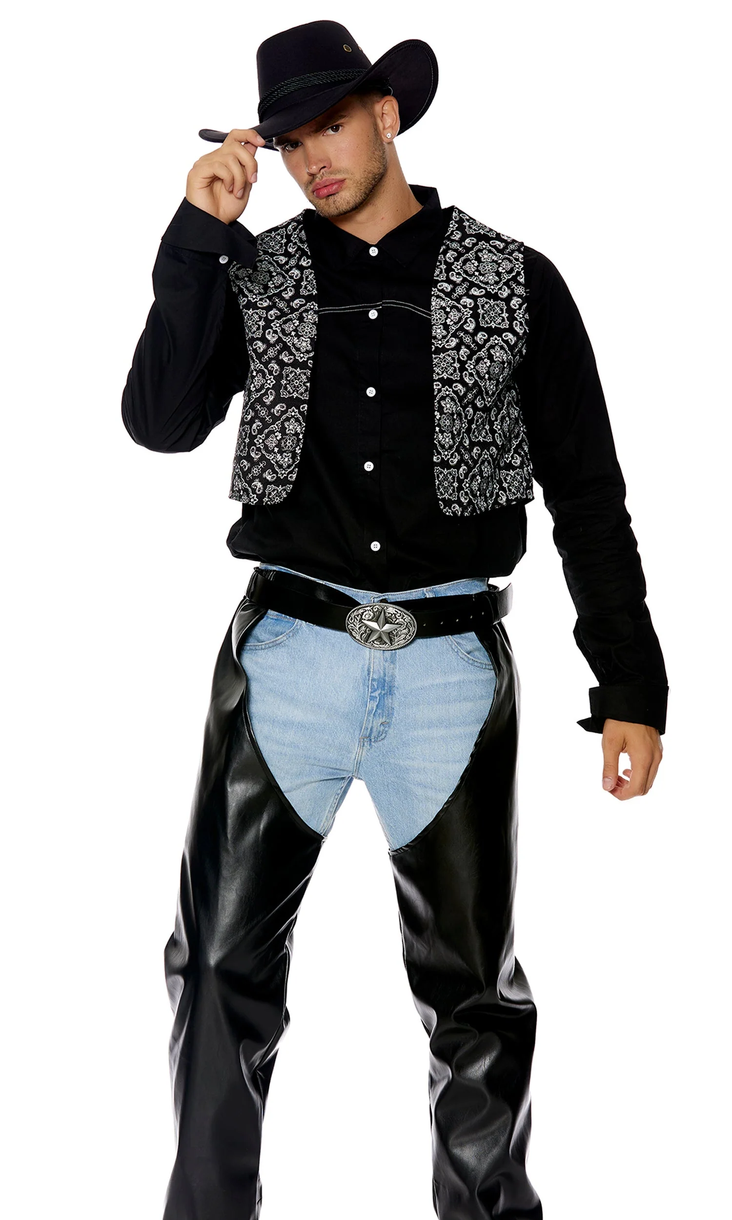Lets Ride 4-Piece Men's Cowboy Costume