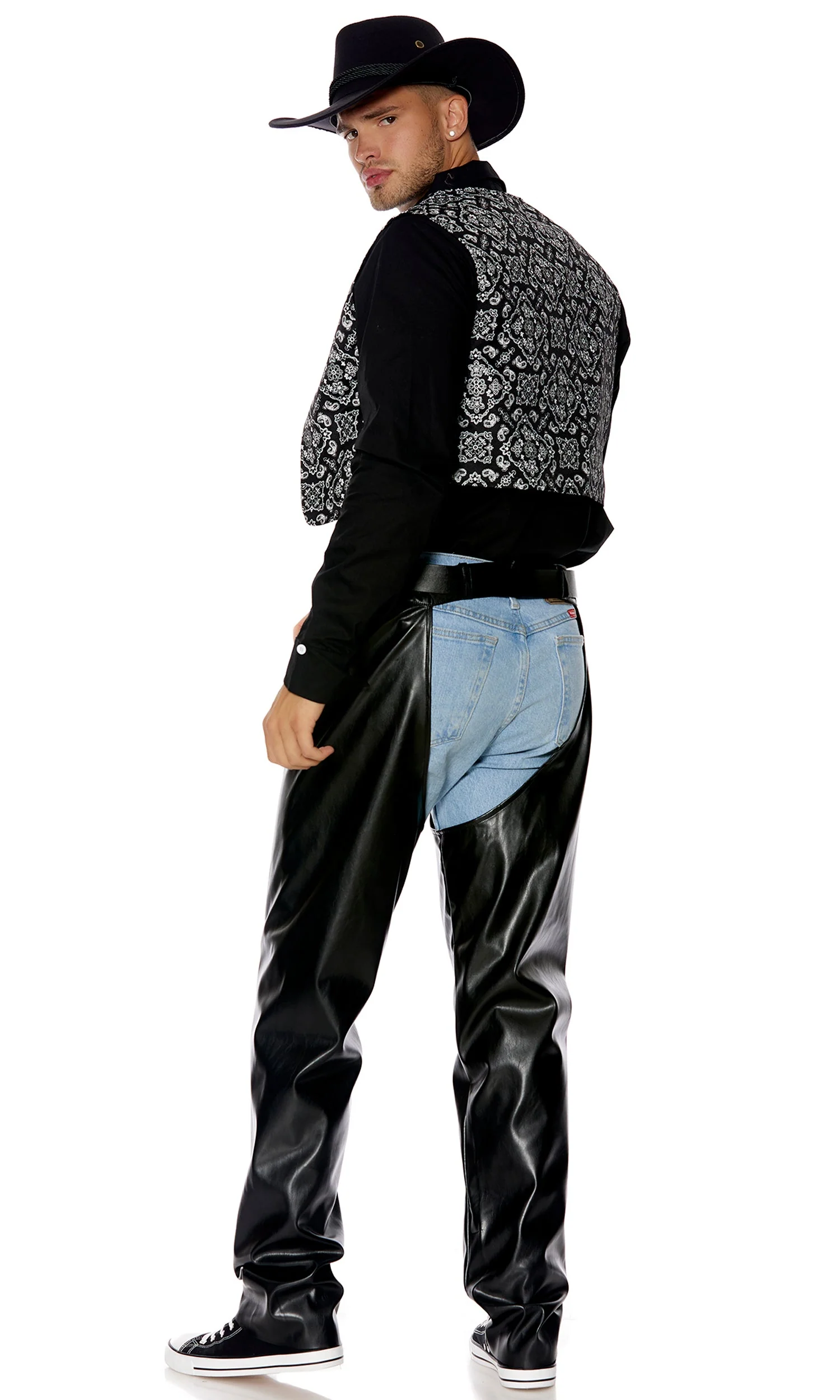 Lets Ride 4-Piece Men's Cowboy Costume - Image 2