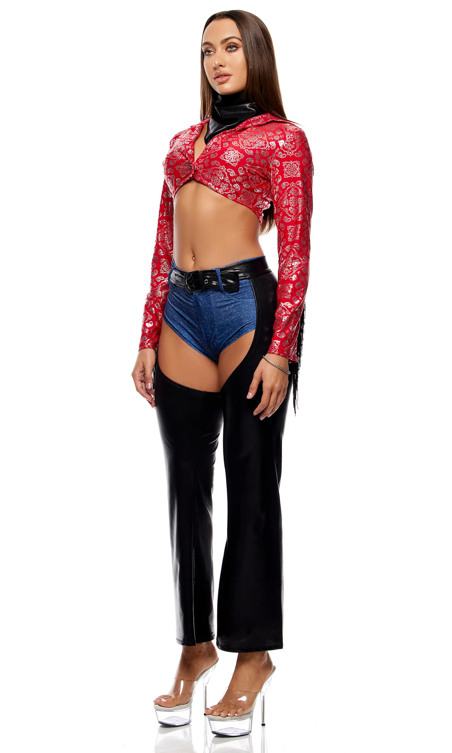 Saddle Up 4-Piece Women's Sexy Cowgirl Costume - Image 9