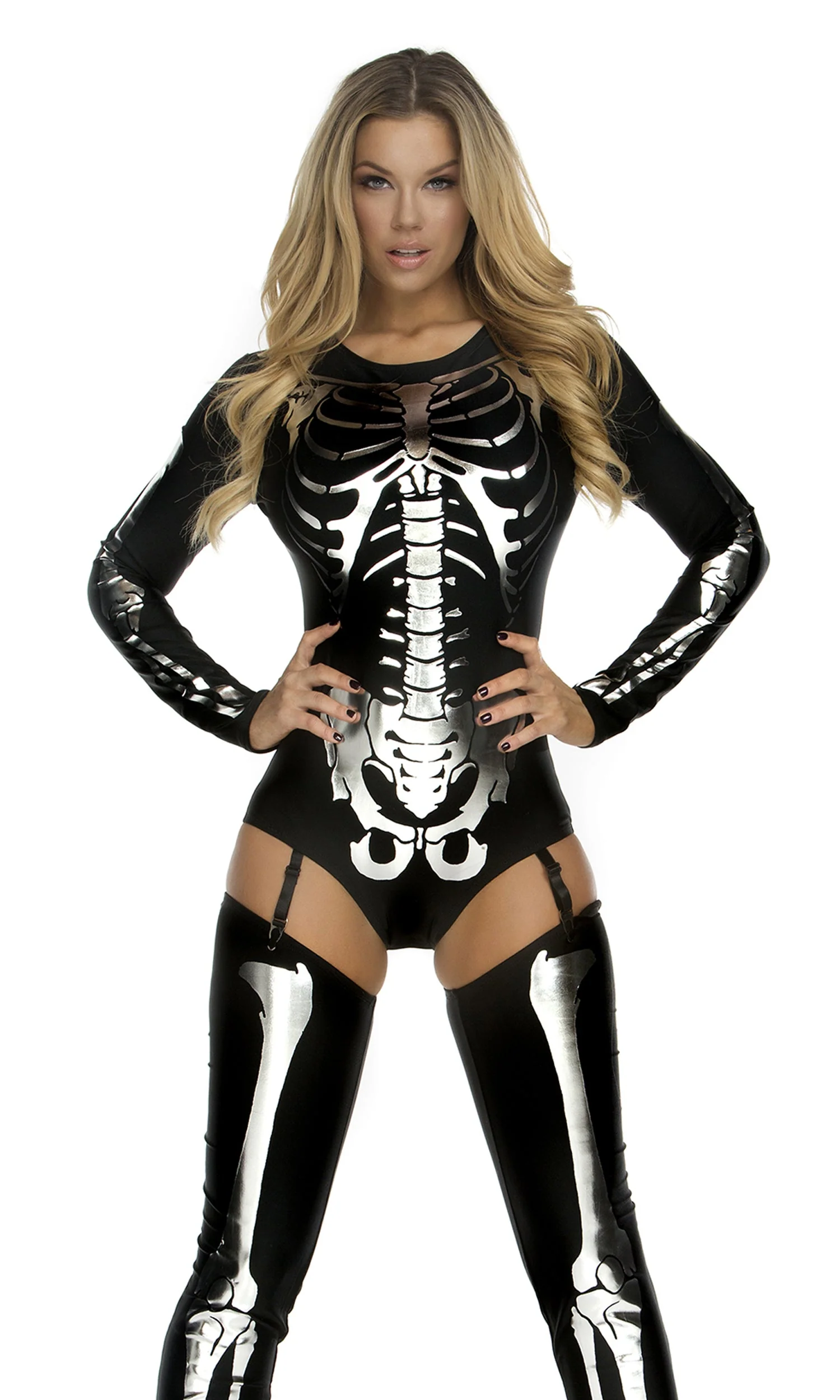 Snazzy Skeleton 3-Piece Women's Sexy Costume