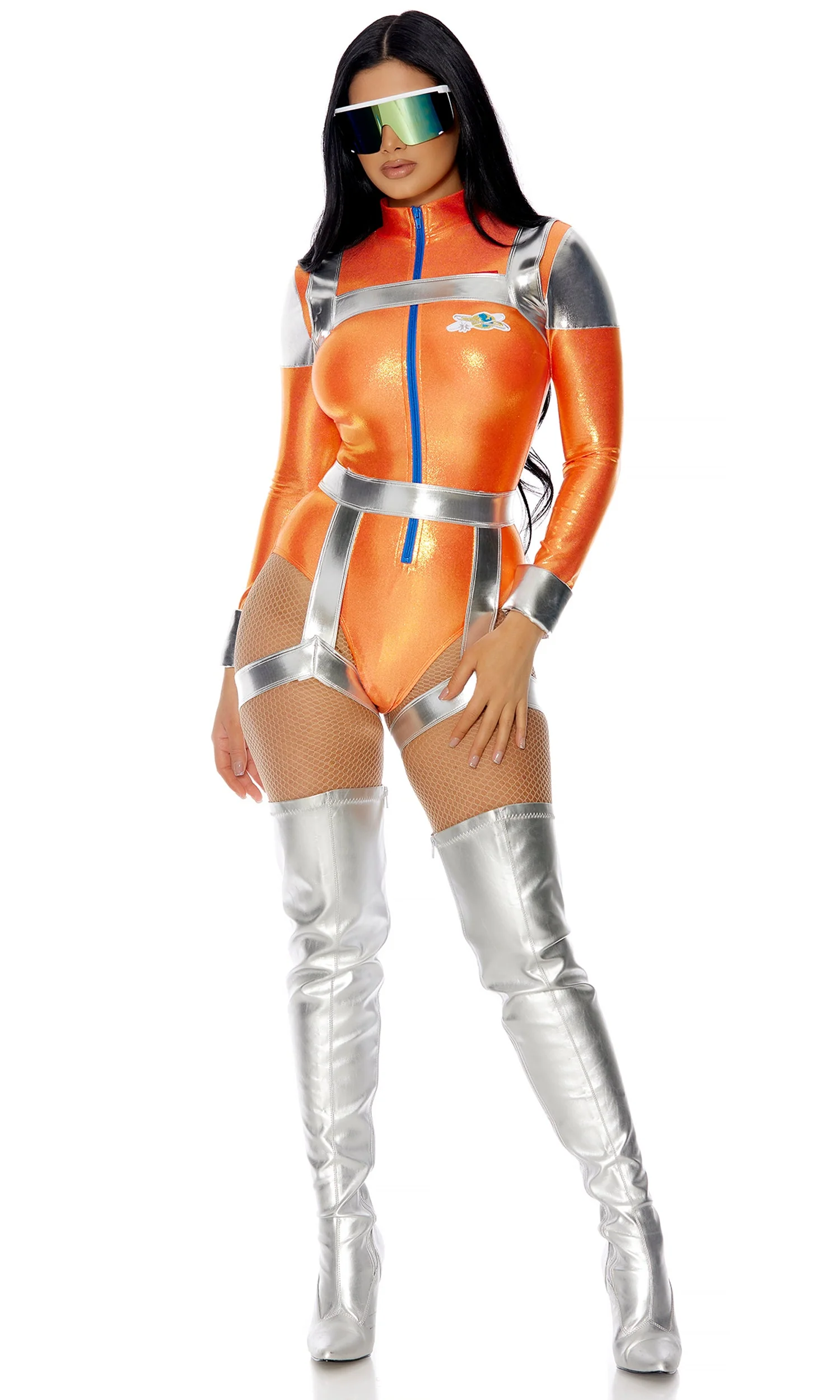 Space Out 4-Piece Women's Sexy Astronaut Costume - Image 3
