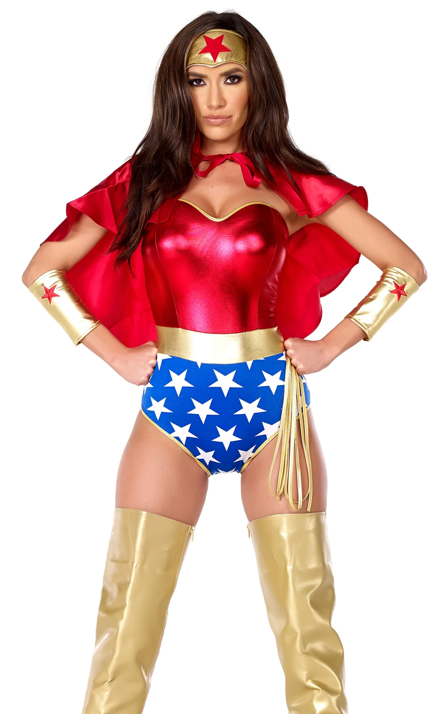 Super Seductress 5-Piece Women's Sexy Superhero Costume - Image 3