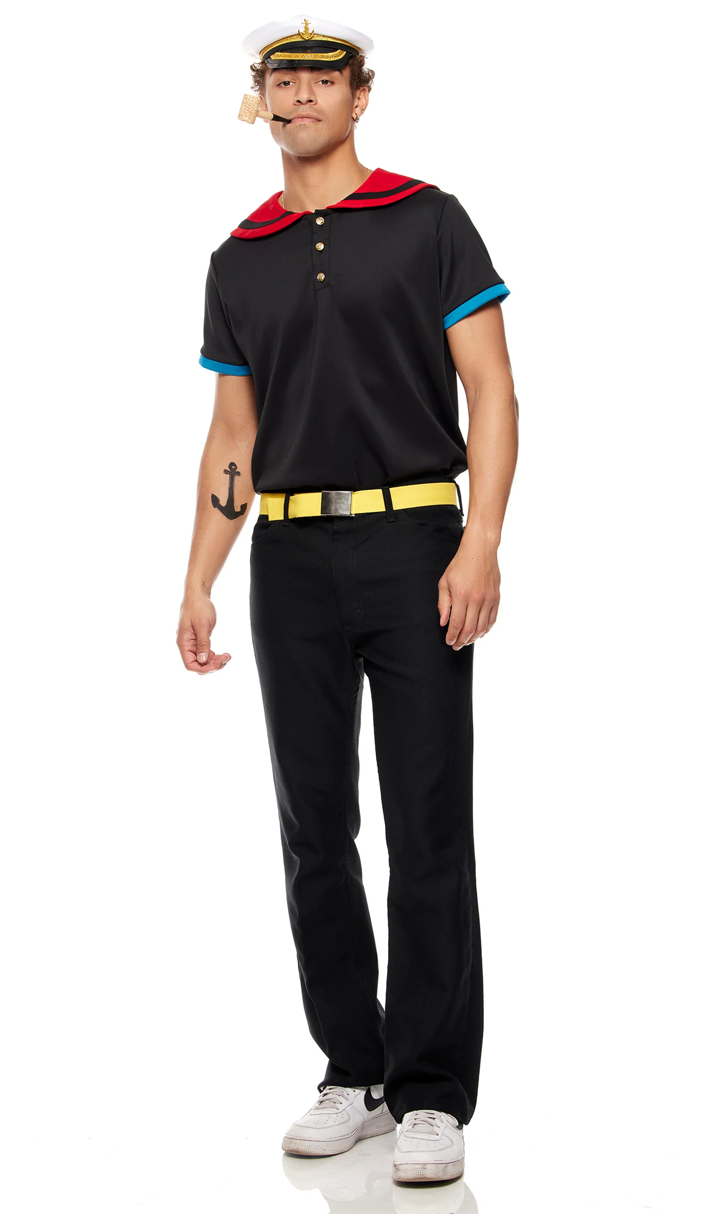 The Sailor Man 6-Piece Men's Cartoon Character Costume - Image 4