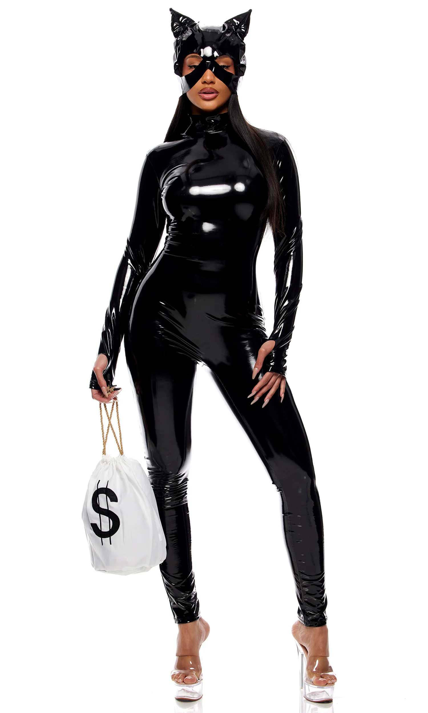 Throw It in the Bag 3-Piece Women's Sexy Cat Burglar Costume