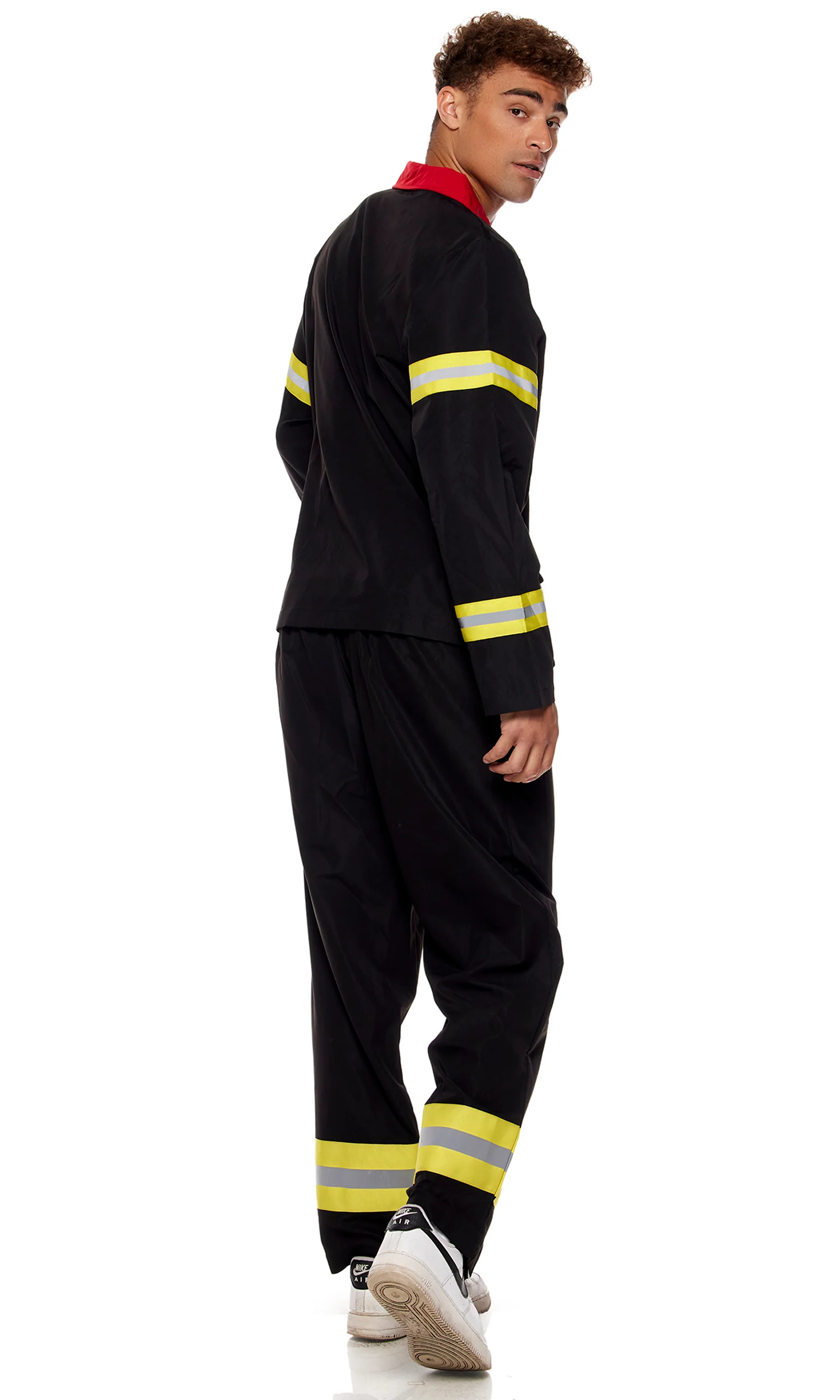 Where's The Fire 2-Piece Men's Firefighter Costume - Image 2